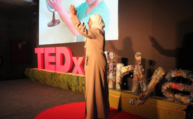 Majda Natour, the principal of the green Alzahraa school in Qalansawe