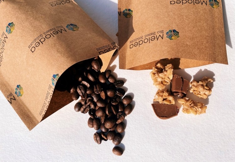 melodea, biodegradable plastic alternative for coffee
