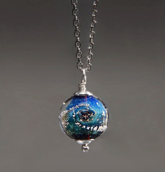 Cremated remains made into jewelry