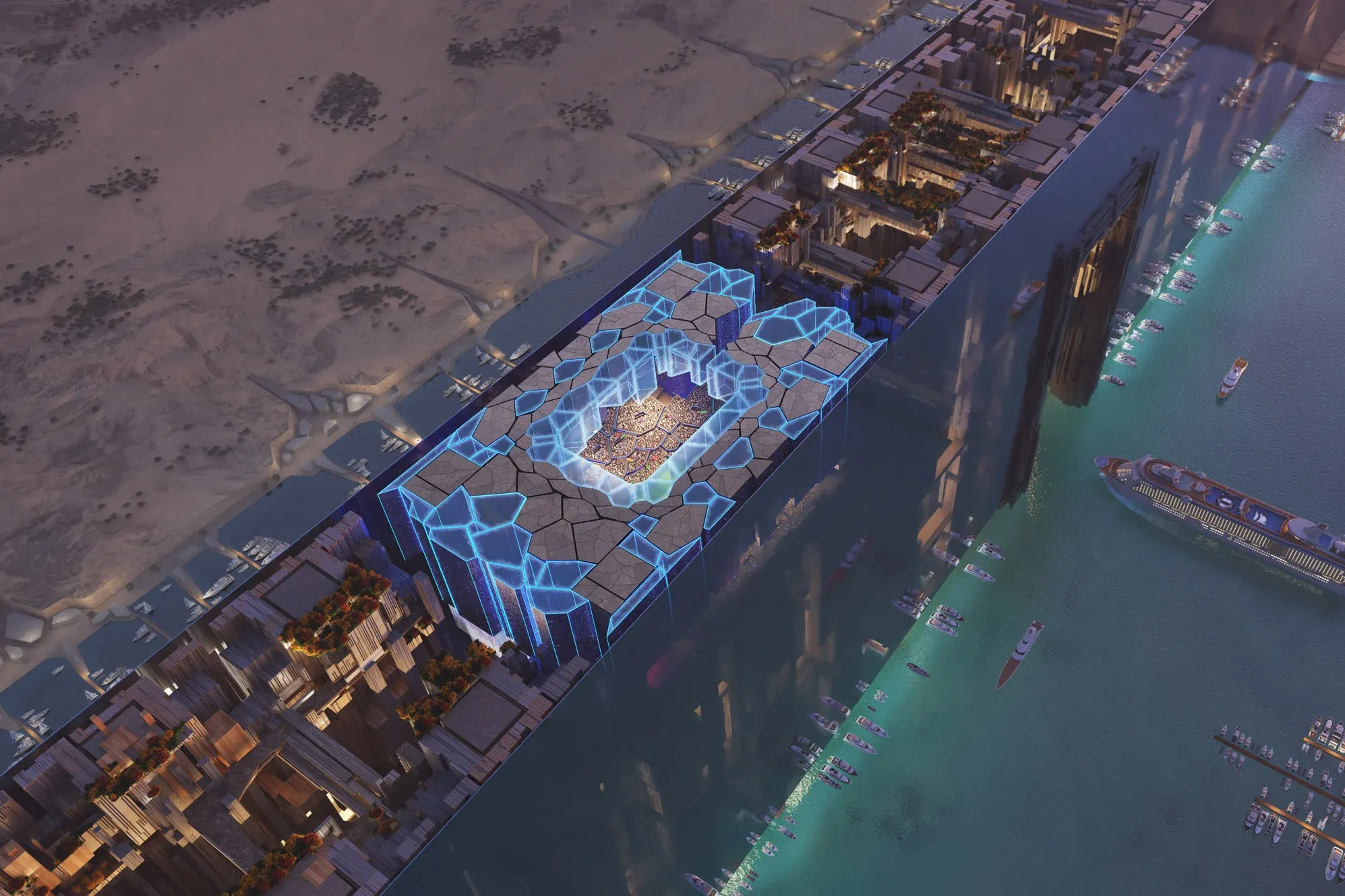 Neom Stadium, Neom, unknown architect