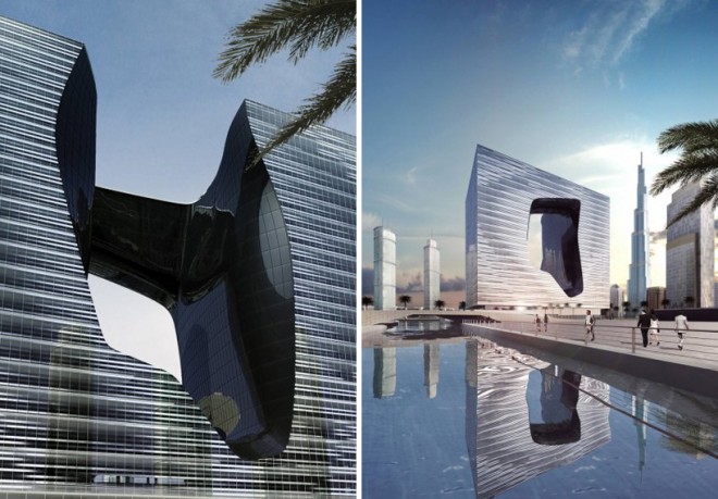 Opus Office Tower, ME Dubai, Zaha Hadid, Burj Dubai, ungreen developments, Dubai Luxury Hotels