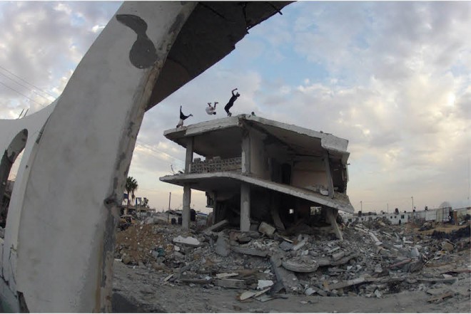 skateboarding in Gaza
