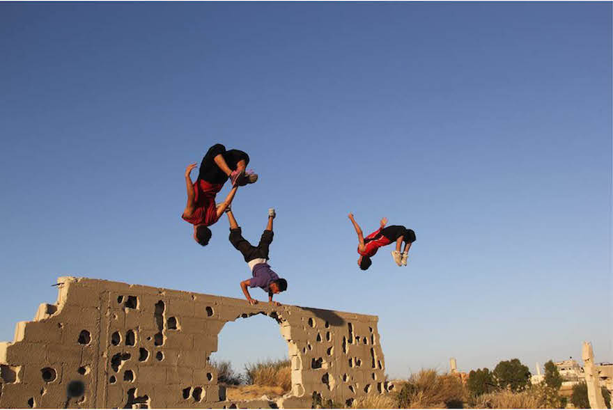 skateboarding in Gaza
