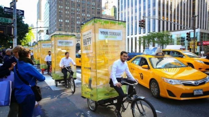 sukkah on wheels in NYC