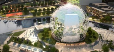 Spiraling Plantagon vertical farms grow more food on a small urban footprint