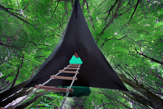 Portable suspended treehouse, Tentsile, portable treehouse, tent, treehouse tent, two man tent, camping, outdoors, nature