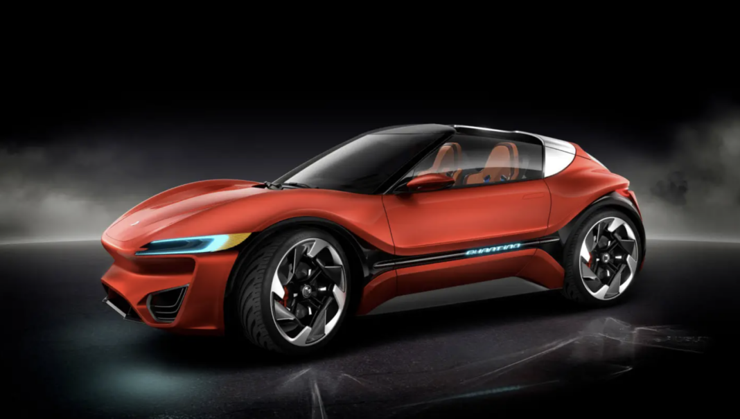 Quant’s 8-Volt EV supercar goes 600 miles on a tank of salt