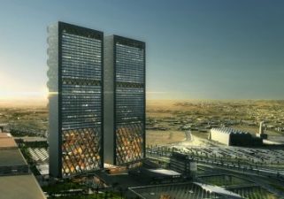 Retractable Mashrabiya sunscreens for secret Middle East media towers project