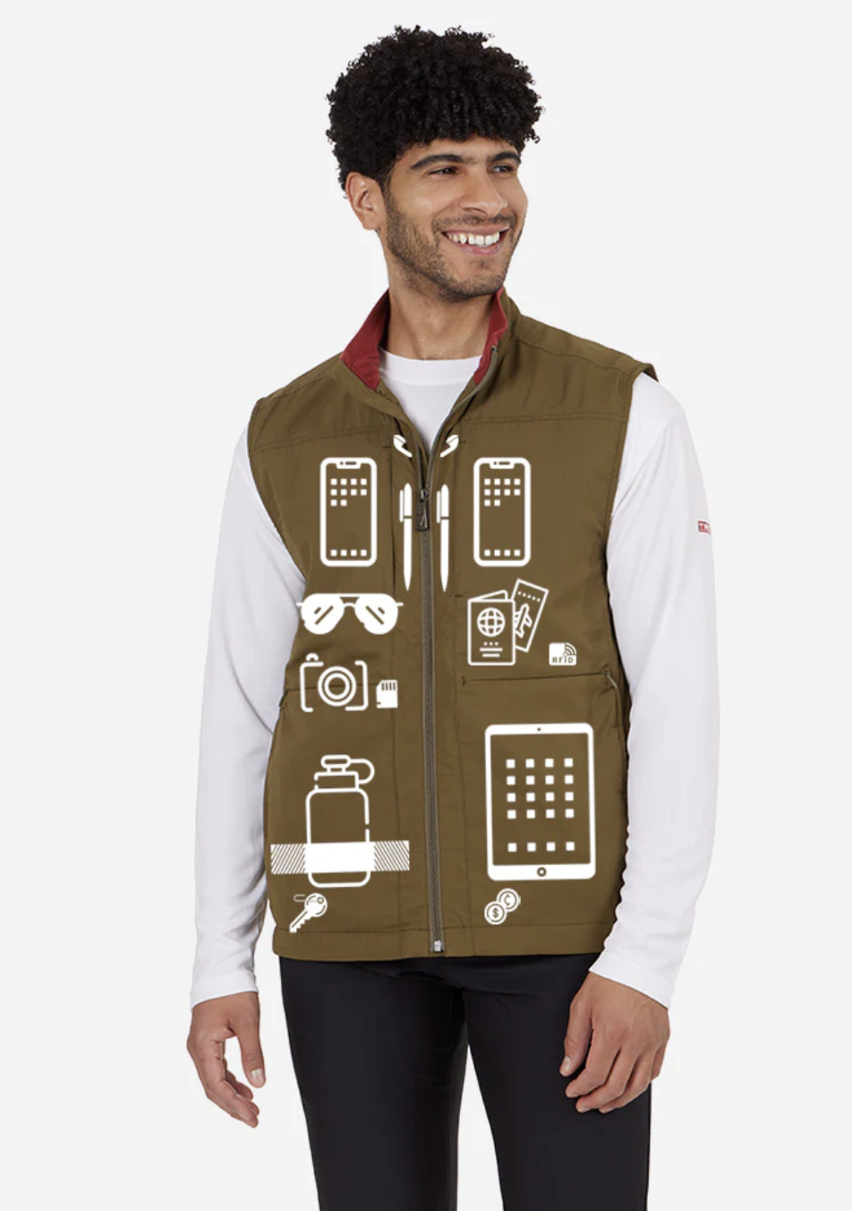 Wearable luggage as vest