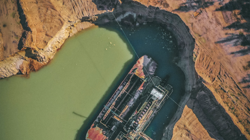 Deep sea mining for concrete