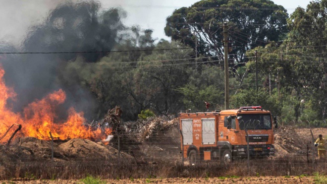 Gaza arson burns forests