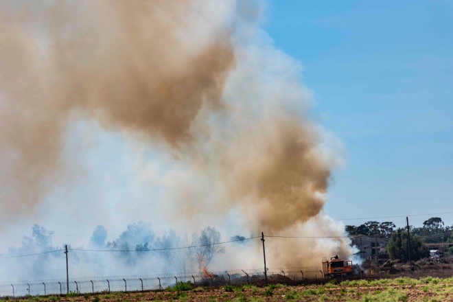Gaza arson fires in Israel