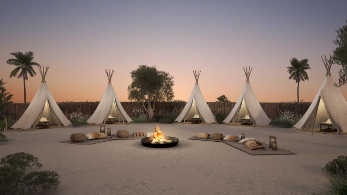 Rendering of the eco-therapy retreat in Eilat