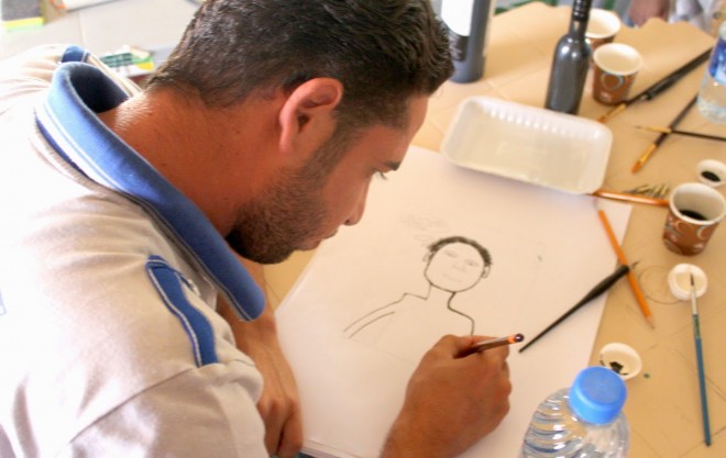 zaatari art workshop