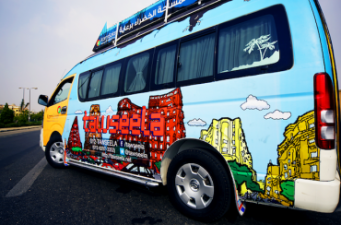 Green Roofed and Wi-Fi Enabled Tawseela Micro Buses Cut Through Cairo’s Traffic
