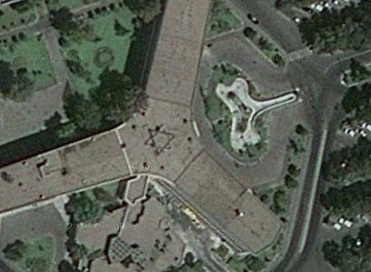 Tehran airport building by Google Earth