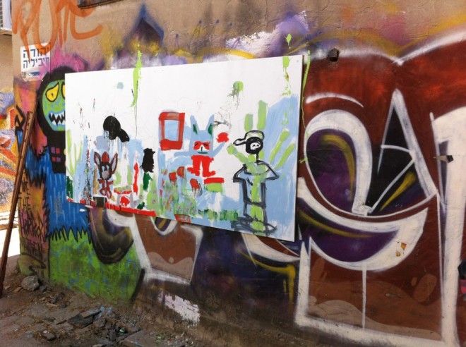 Tel Aviv–based industrial designers Ariel Zuckerman and Eran Shimshovitz  make furniture from street art.