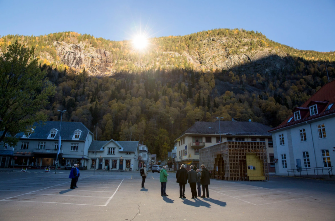 viganella mirror on a mountain to let the village sun in