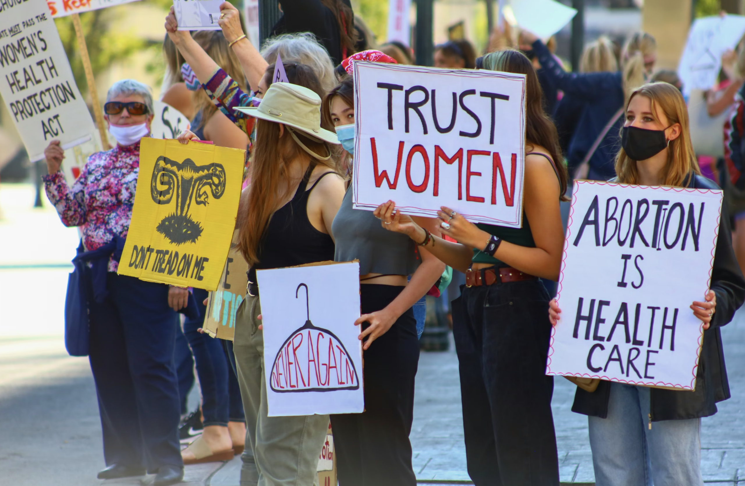 Abortions are not legal in about one third of all US states. Mail-in abortion pills are also banned.