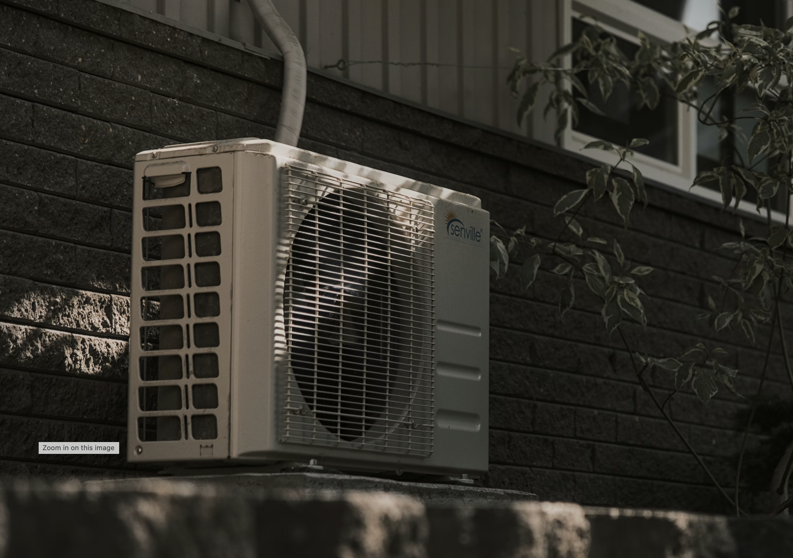 AC unit collects water. Use it as a part of the water-savings methods at the home or in the factory.