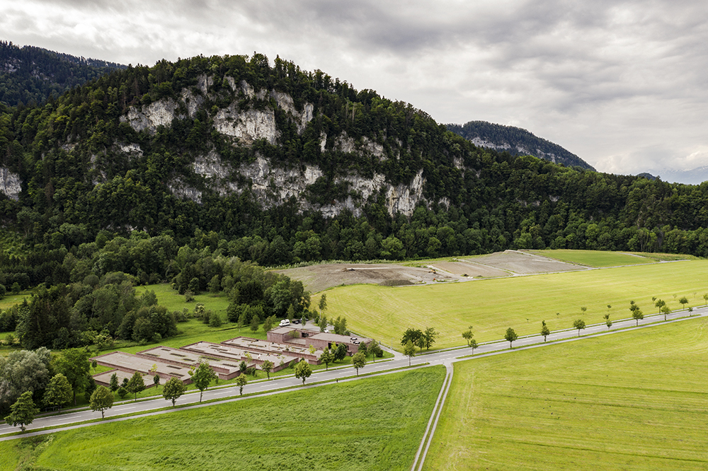 islamic cemetery in alpine setting, austria