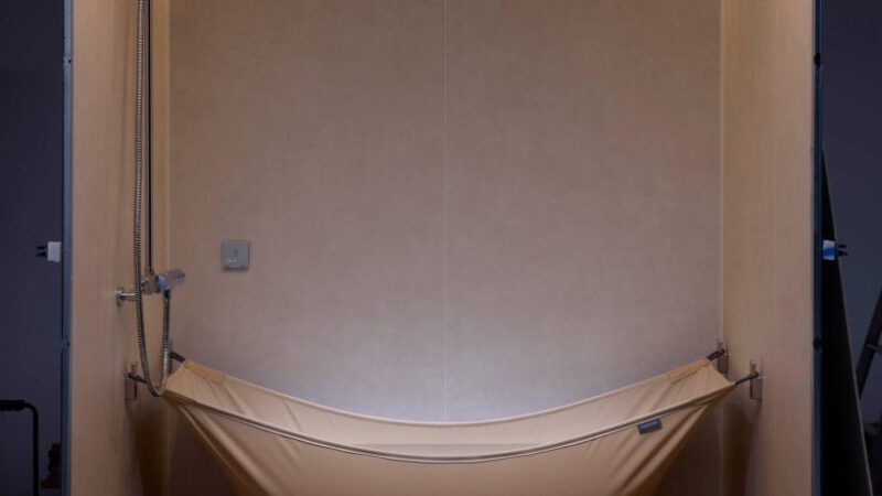 Get clean with a Japanese folding bathtub