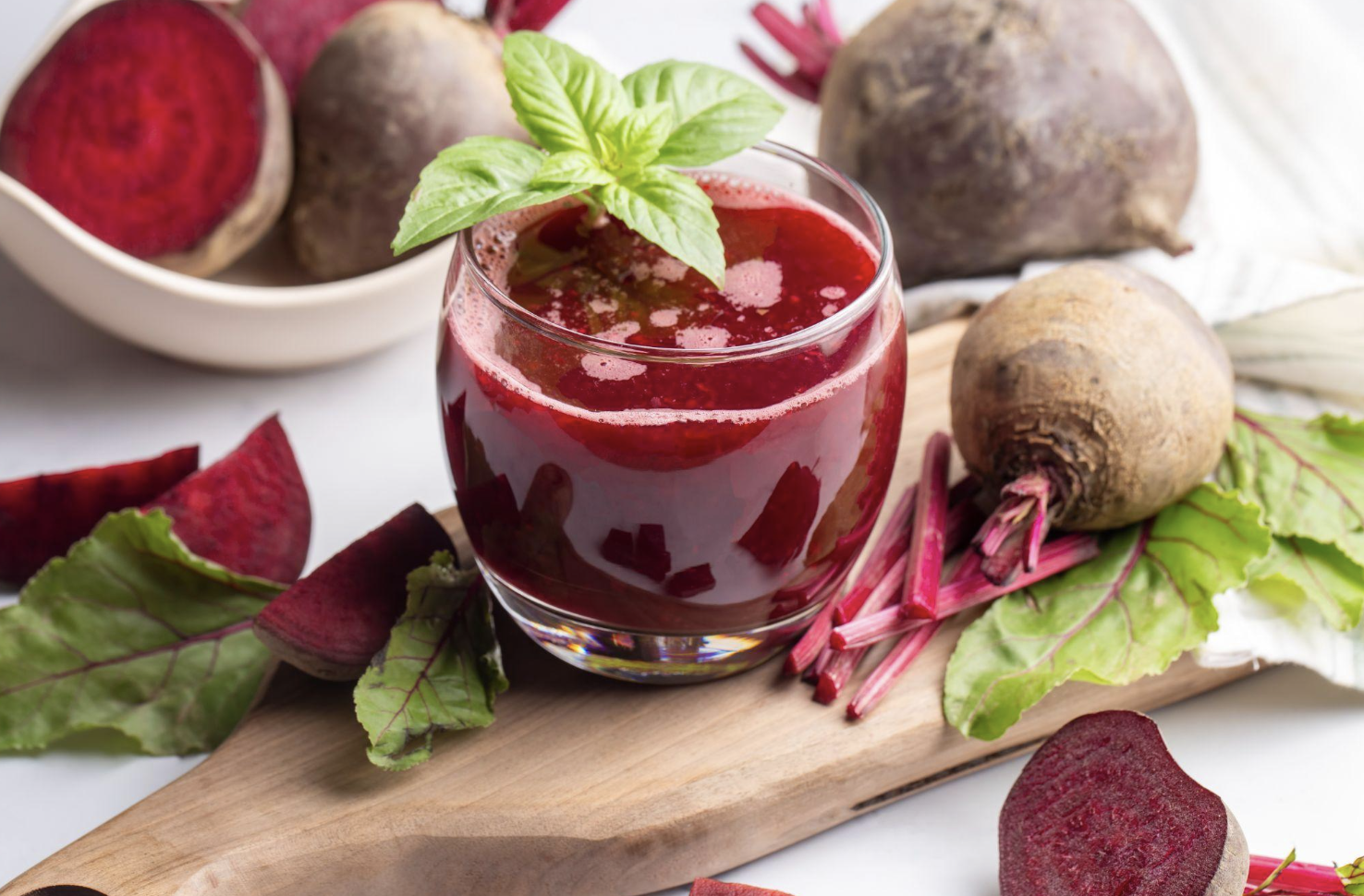 Beet juice shots