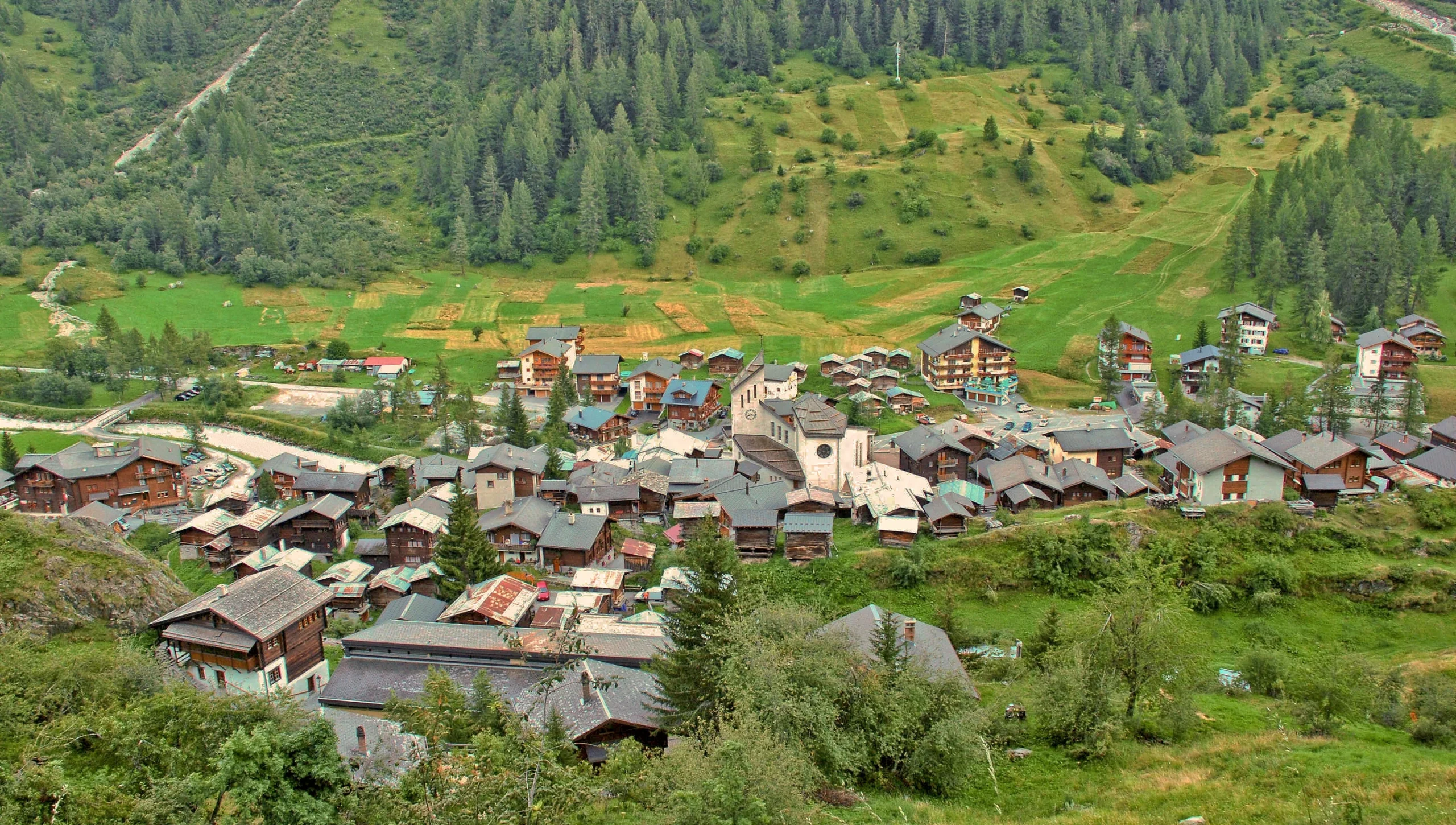 The Swiss village of Blatten
