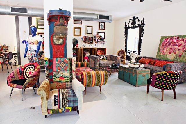 Bokja Beirut showroom with furniture