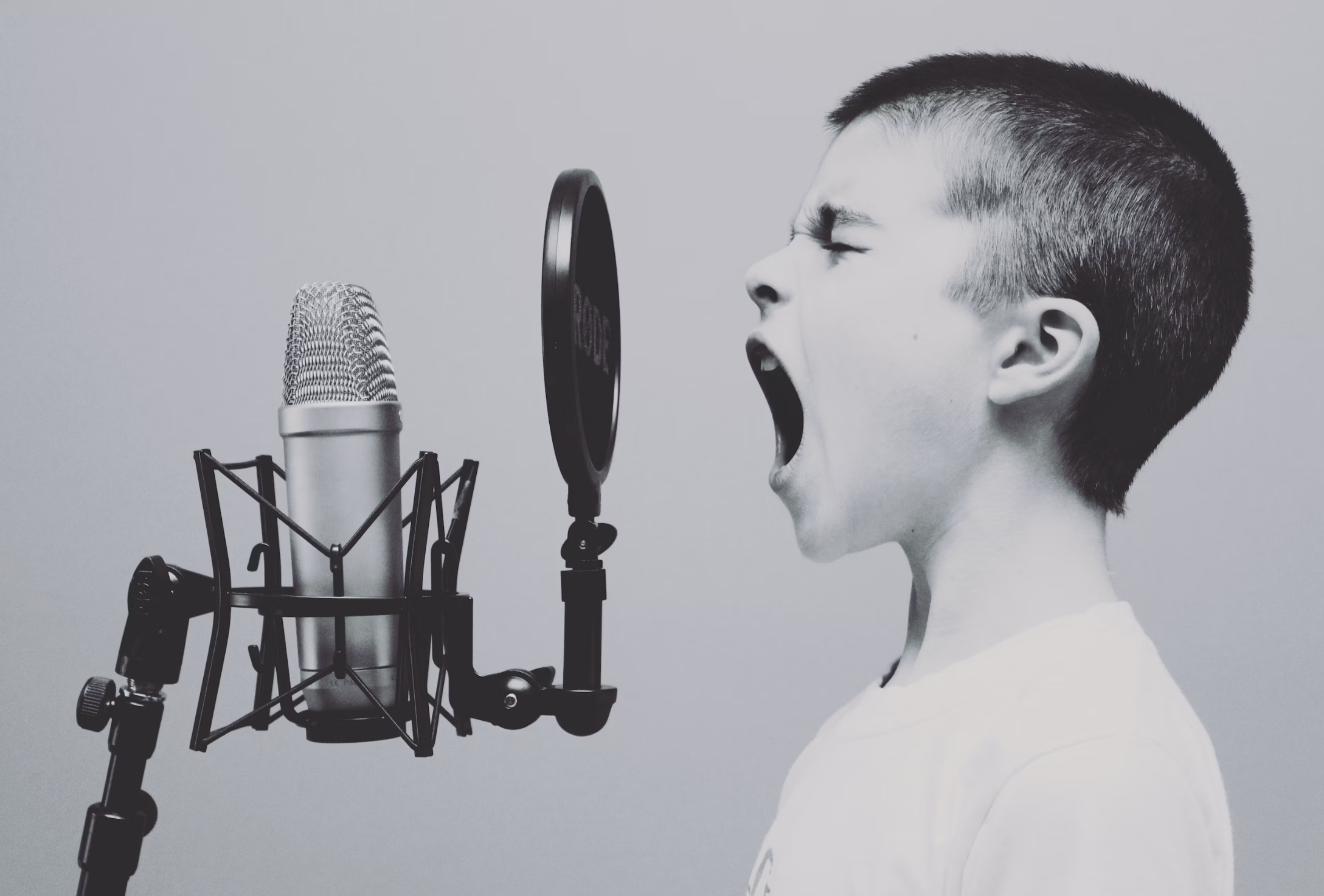 sound pollution is a thing, boy screams into mic
