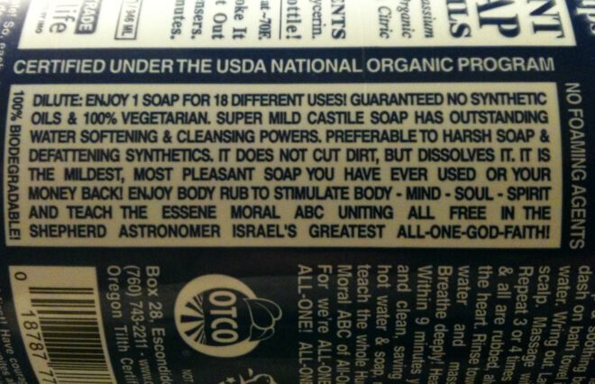 Dr. Bronner soap