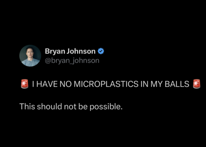 Bryan Johnson wants to live forever and has found a way to remove microplastics from his body, or at least his sperm