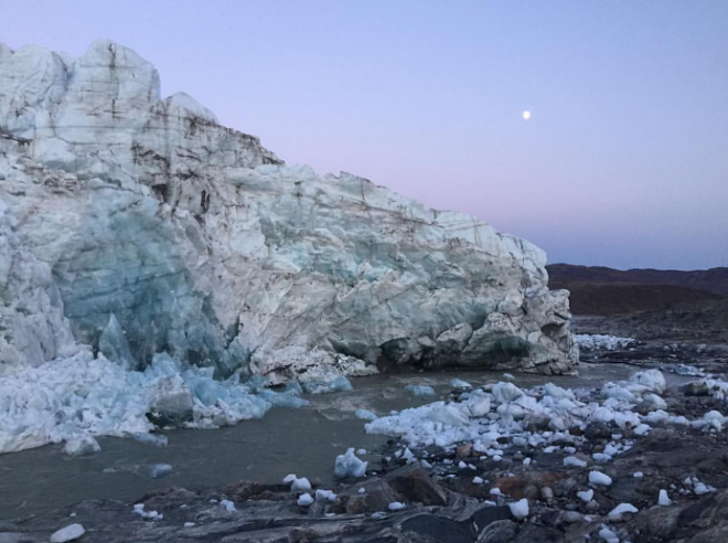 melting greenland glaciers