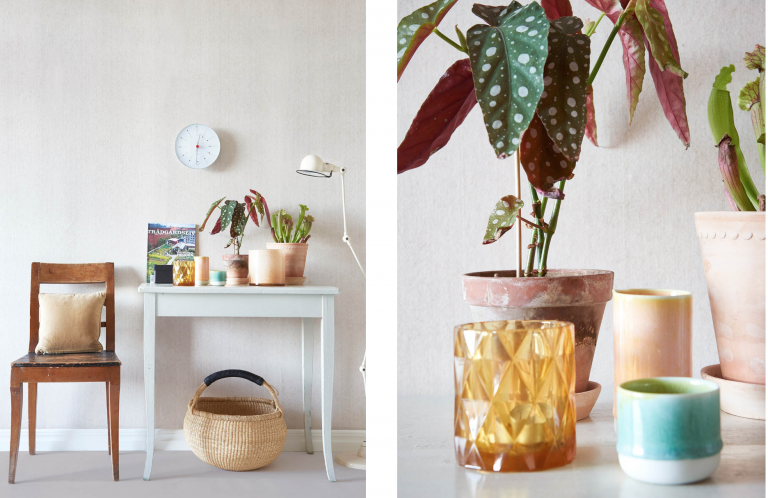 Natural fabric wallpaper that hipsters and walls will love