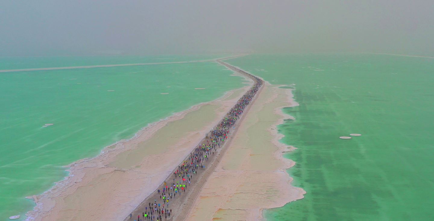 Dead Sea Marathon, Israel, run along the dead sea dikes, best marathons Middle East