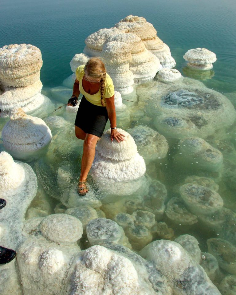 Earth building with Dead Sea salt bricks