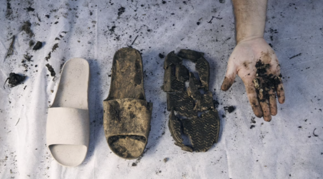 Balena, eco and biodegradable sandal slide, plastic, eco plastic, biocir, cycles of decomposition