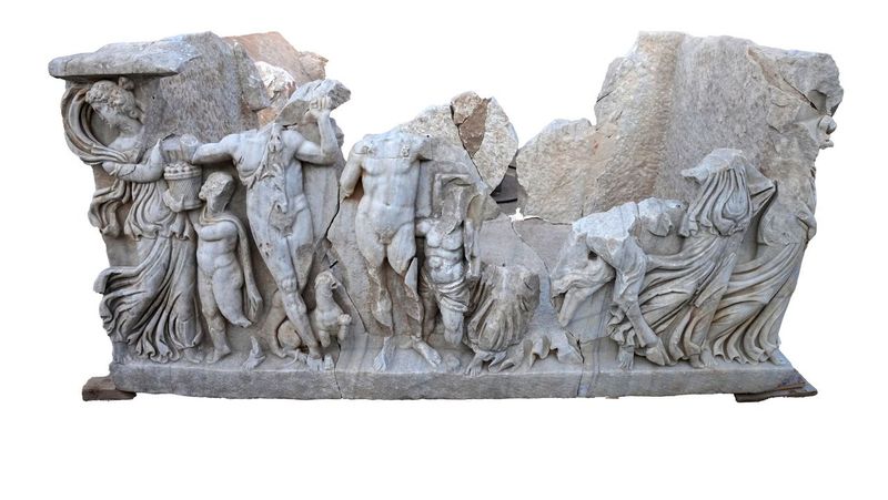 The sarcophagus after its conservation by the expert conservators of the Israel Antiquities Authority’s Conservation Department