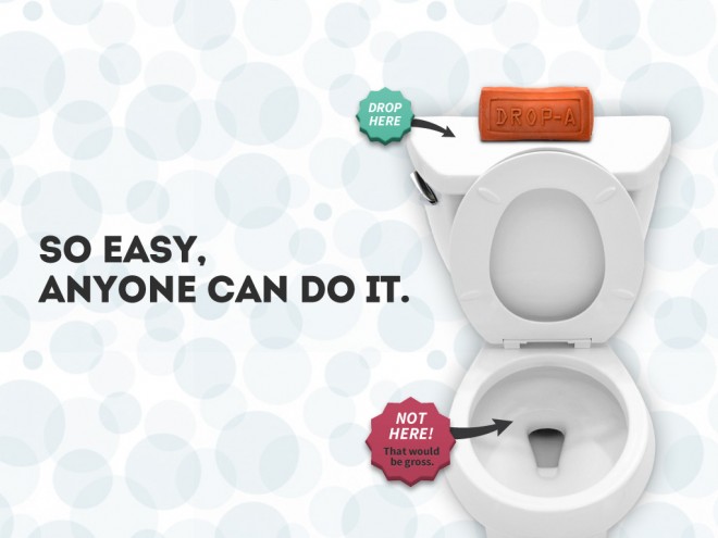 Drop-a-brick water saving campaign