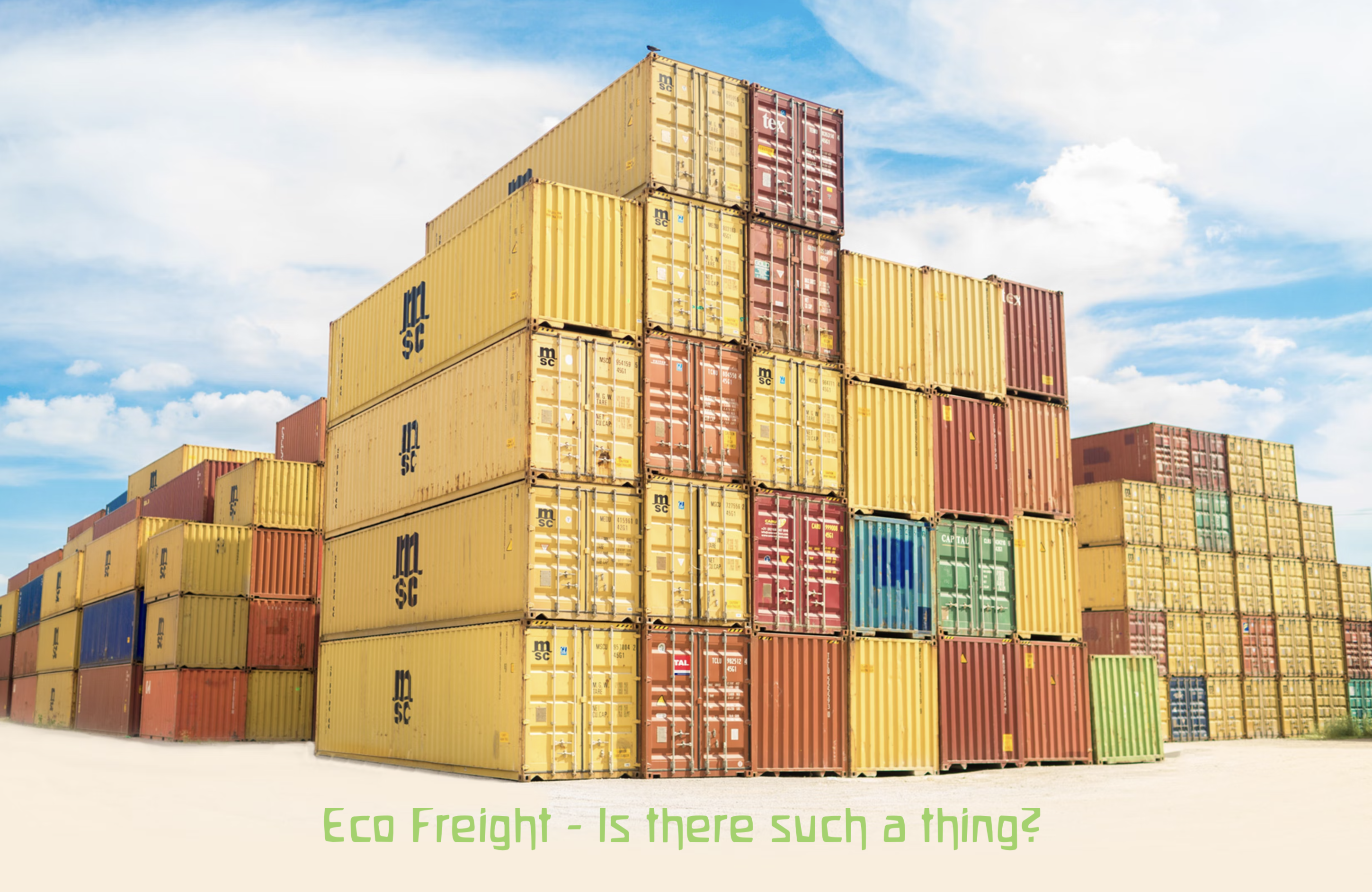 eco shipping freight cargo