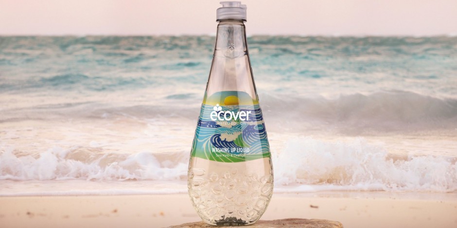ecover bottle soap at the sea