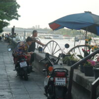 Bangkok electric bike rental, Bangkok cycling tour, Bangkok with teenagers, Bangkok coffee shops, Bangkok hipster cafes, Bangkok temples, Bangkok flower market, Chao Phraya ferry, eco travel Thailand, sustainable tourism Bangkok, family travel Thailand, Bangkok bike routes, Pak Khlong Talat, Bangkok local markets, feed turtles Thailand, safe travel Bangkok, Bangkok cultural tour, Bangkok day trip, Bangkok hidden gems, Thailand adventure travel