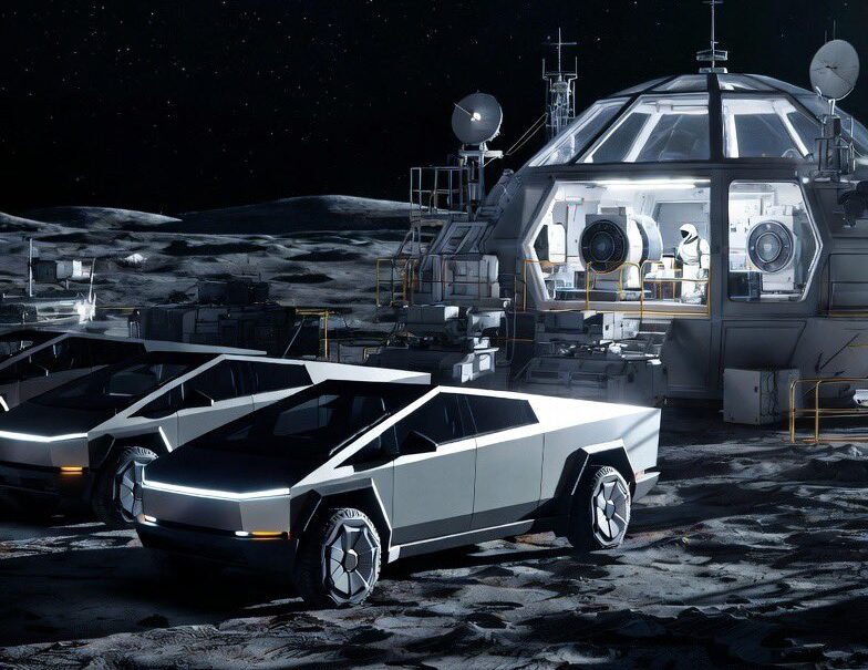 A SpaceX Moon Base rendering by Doge Norway