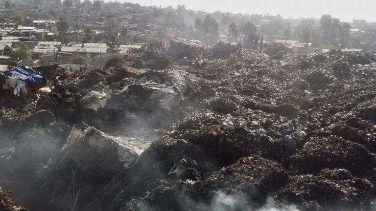 Dozens die in Ethiopian trash collapse