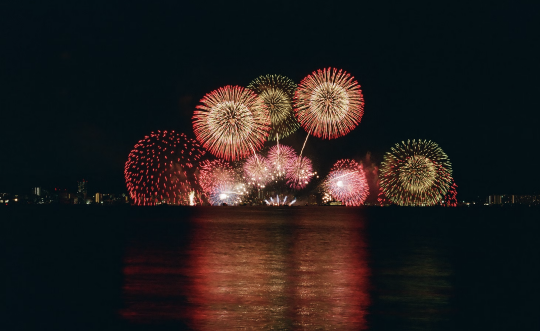 fireworks alternatives, pretty firesworks 4th July, Los Angeles