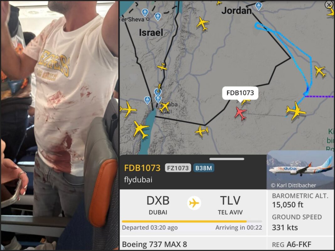According to reports, the co-pilot of a Flydubai flight bound for Tel Aviv attempted to seize control of the aircraft- packed with Israelis, both Jewish and Arab, children and adults alike- with the intent to hijack and crash it.