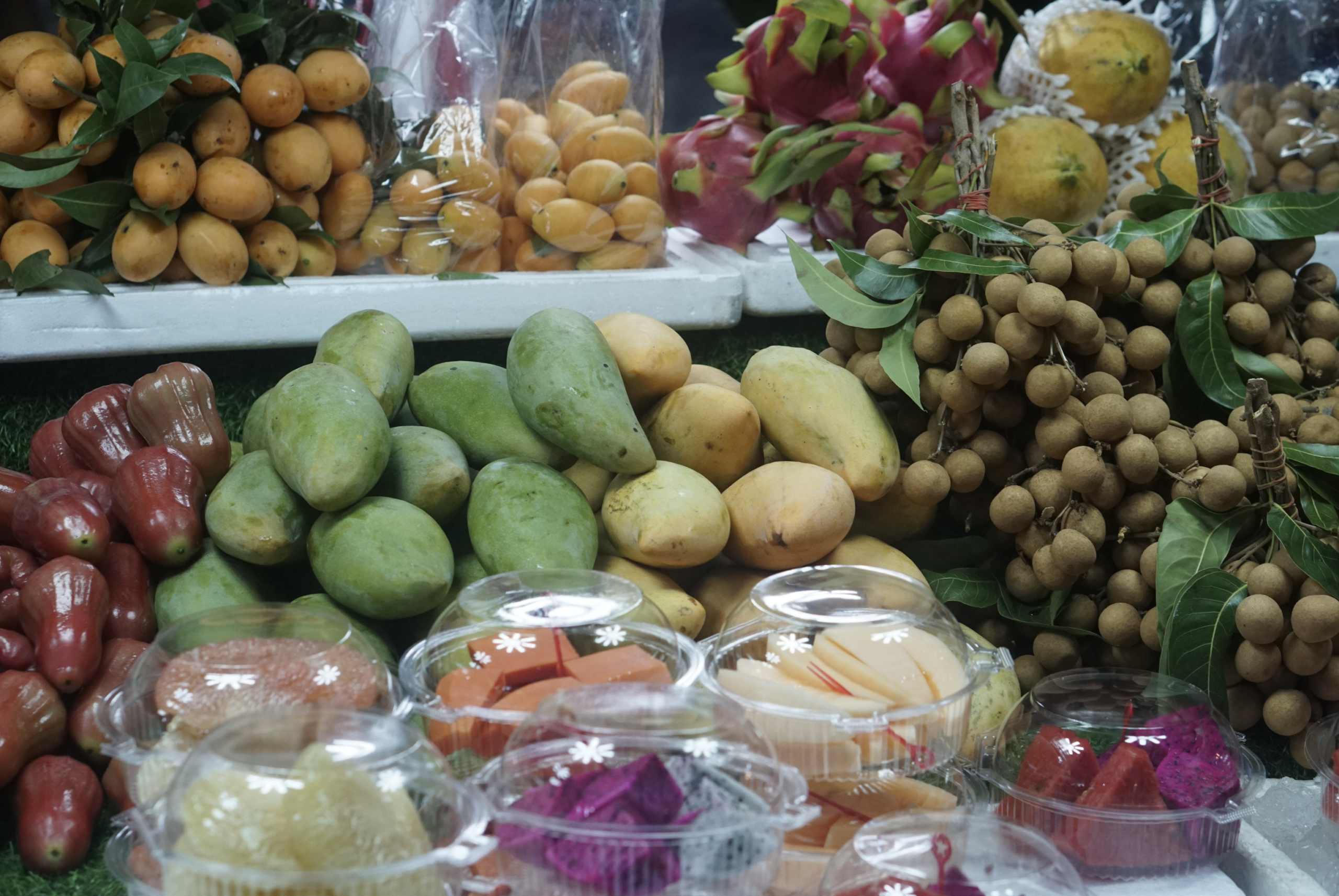 Fresh Thai fruit in a market in Thailand