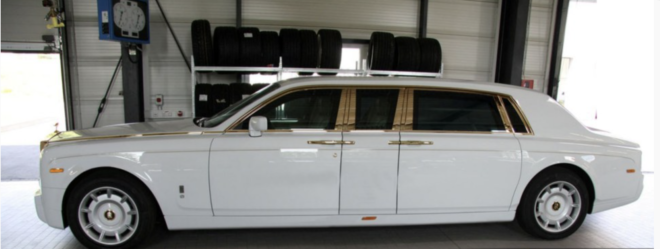 white, gold, rolls royce car, stuart hughes