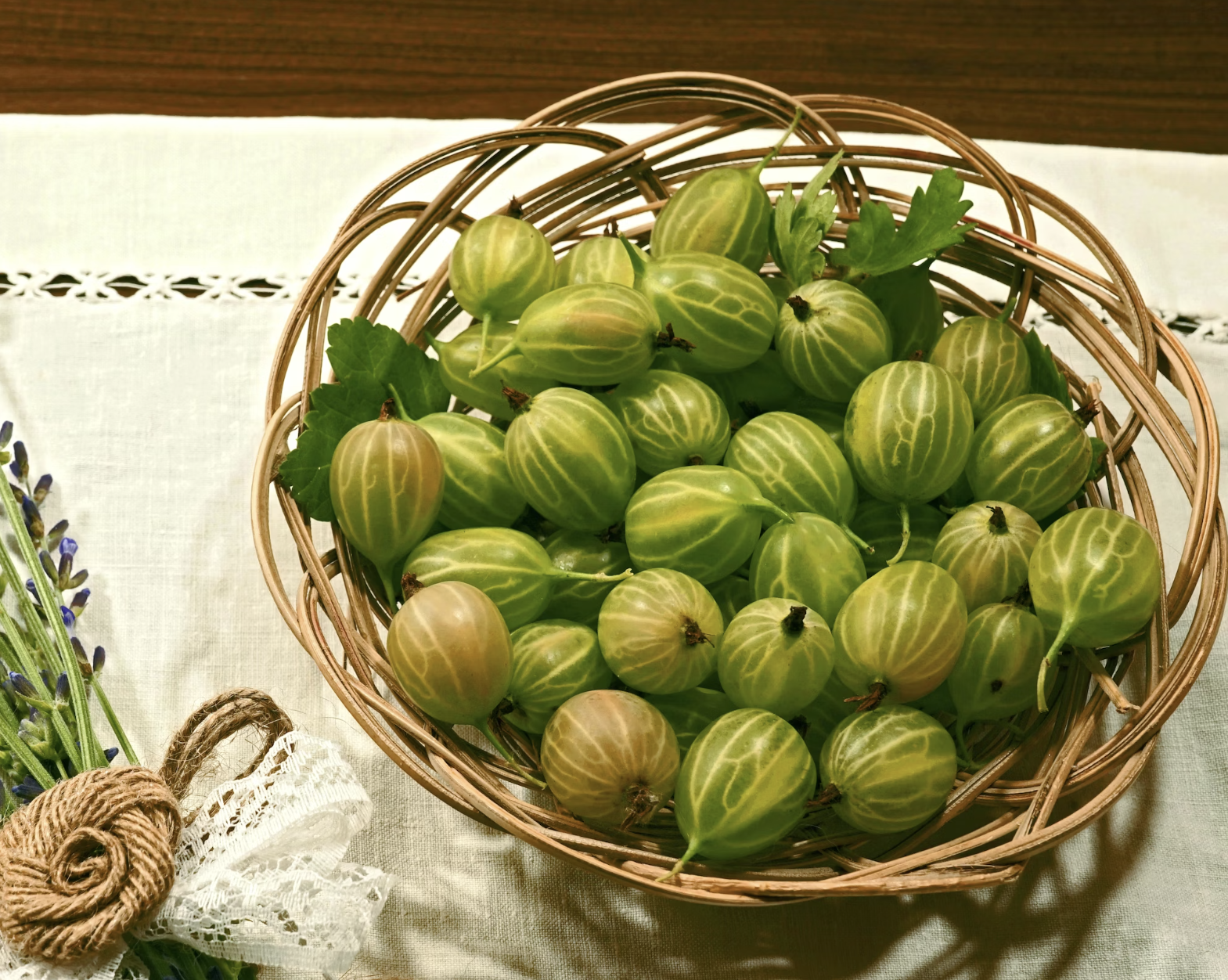 A basket of gooseberries
