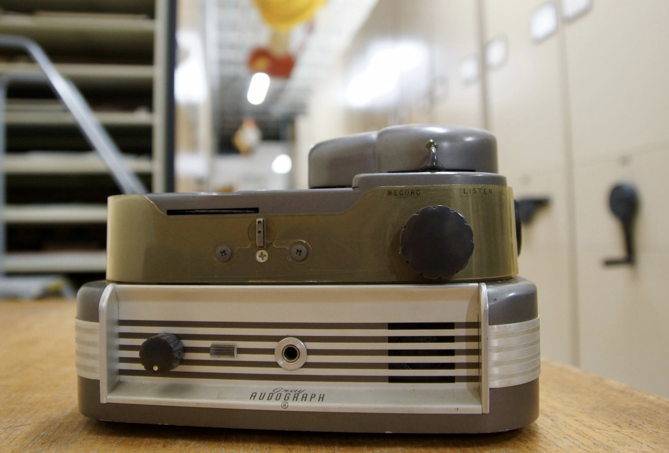 The machine used in the historic recording. Courtesy of Woods Hole.